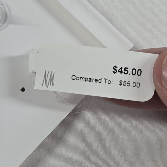 Neiman Marcus Crystal Chandelier Earrings Round Clear Rhinestone Silver 3" NWT - Picture 4 of 8